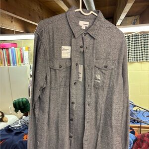 Sonoma Heather Gray Flannel Shirt